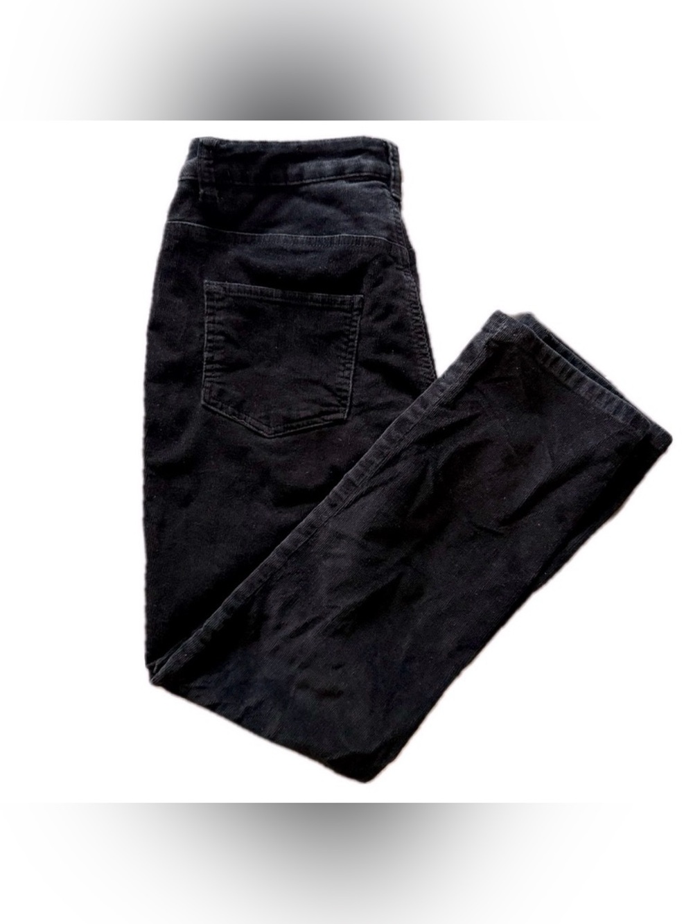 Pendleton Black Corduroy Women’s Pants Petite Size 10 Straight Leg Cotton Blend